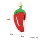 Cute Embroidered Leather Fruit-Shaped Chili Pepper Coin Purse