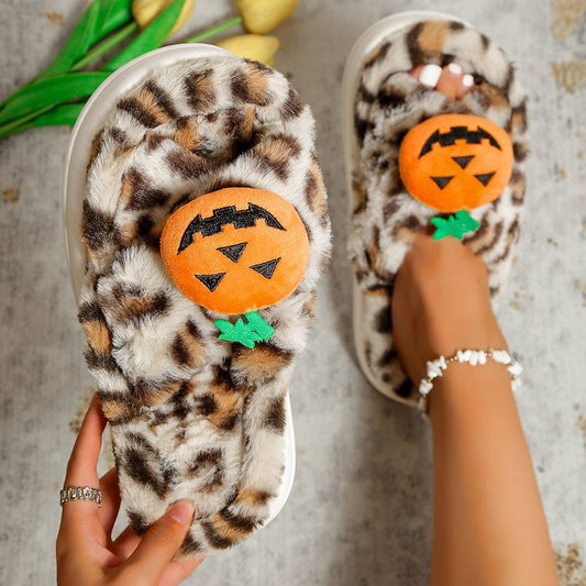 Halloween Pumpkin Head Slippers