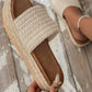 Platform Bottom Hemp Rope Sandals