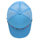 Multicolor Beaded Band Black Trucker Hat
