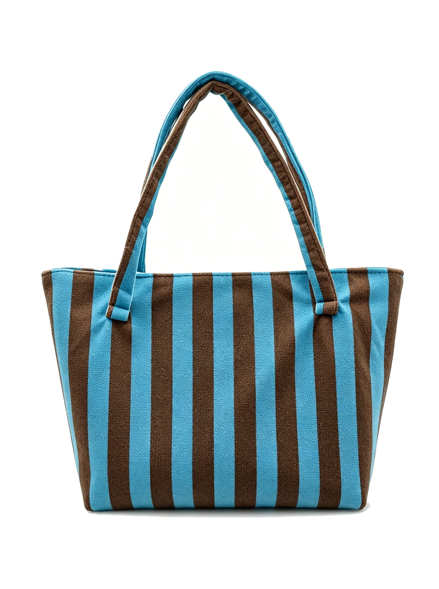Terry Cloth Beach Tote Bag Large Toweling Handbag for Summer Vacation