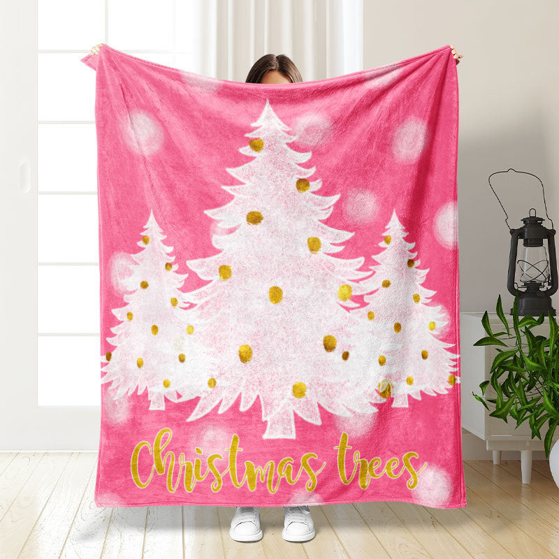 Thickened double-sided printed blanket nap blanket