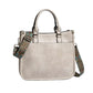 Vagan Leather Shoulder Bag with Adjustable Geometric Strap