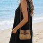 Waffle Knit V-Neck Shift Dress