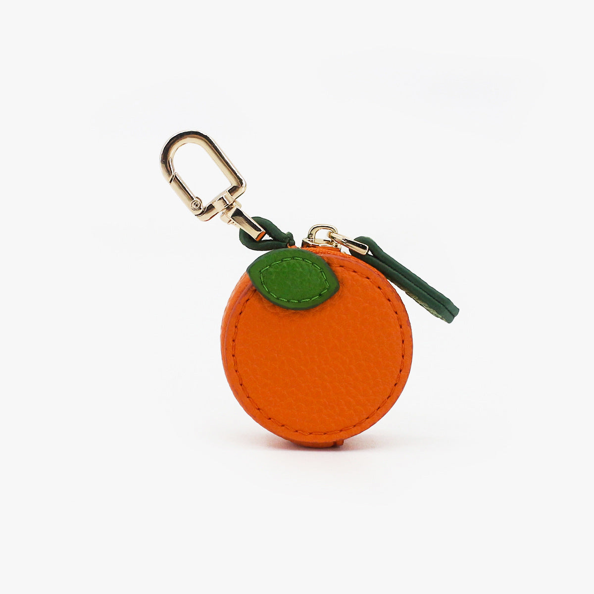 Fruit-Shaped Mini Coin Purse Keychain - Portable PU Leather Wallet & Bag Charm