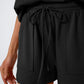 Short Sleeve Lounge Top and Shorts Set with Relaxed Fit