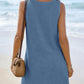Waffle Knit V-Neck Shift Dress