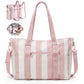 Nautical Multi-Pocket Large Capacity Beach Tote