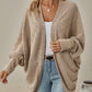 Knitted Batwing Sleeve Cardigan