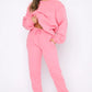 Round Neck Sweatshirt + Pants Suit