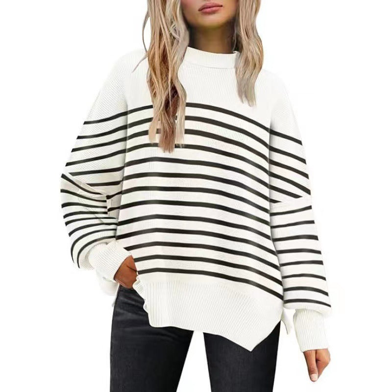 Crew Neck Batwing Sweater