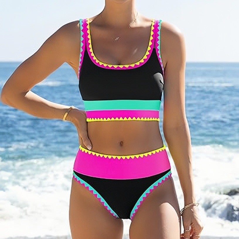 Neon Wave Swim Set