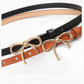 Bow Buckle Skinny Belt