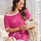 Cozy Ribbed Contrast Lounge Set