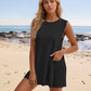 Round Neck Vest + Shorts Knitted Suit