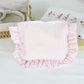 Customizable Text Floral & Plaid Zippered Makeup Bag