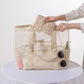 Mesh Fabric Travel Storage Bag Large Capacity Visual Partition Storage Handbag