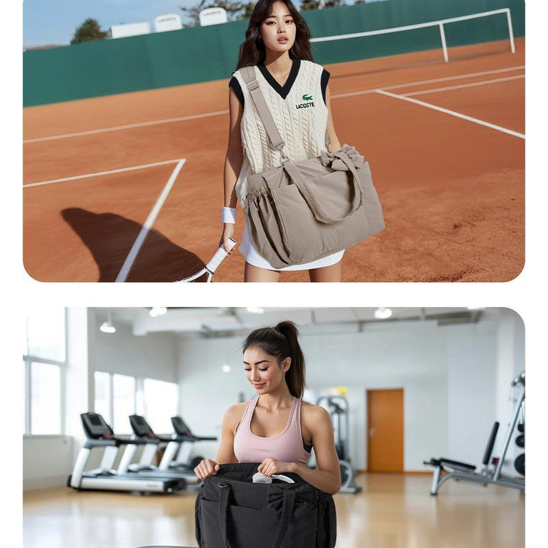 Down-filled Jacket and Shoulder Bag