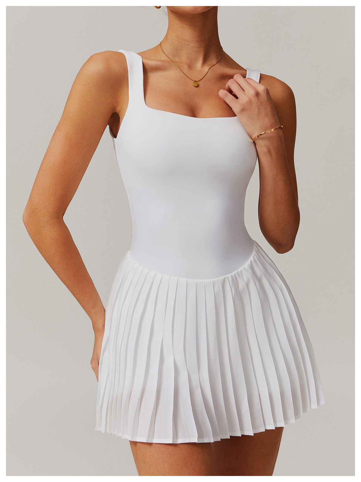 Contour Mini Dress Tennis Dress with Inside Shorts and Pockets