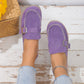 Solid Color Casual Loafers