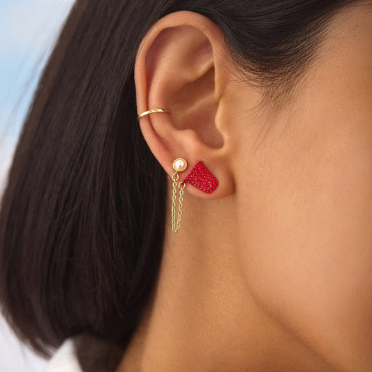 Playful stud earrings