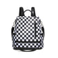 Convertible Checkered Backpack Purse — 2-in-1 Fashion Shoulder Bag