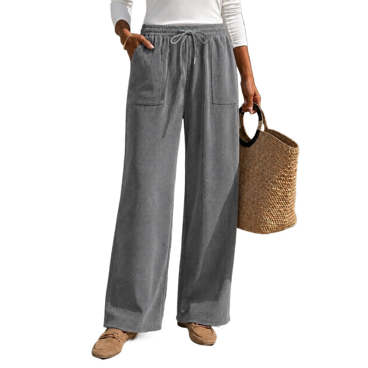 Cozy Corduroy Casual Pants