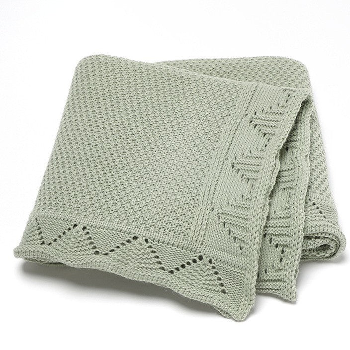 Embroidered Logo Blanket Knitted Swaddle/Wrap for Boys & Girls