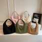 Personalized Corduroy Hobo Shoulder Bag Custom Name Embroidery Tote