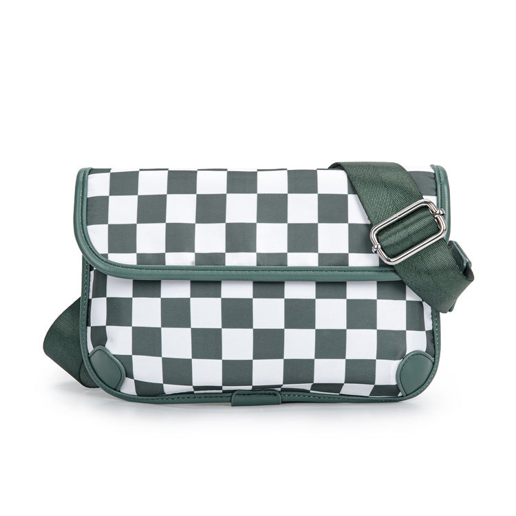 Chess Board Black Vintage Crossbody Bag Fanny Bag