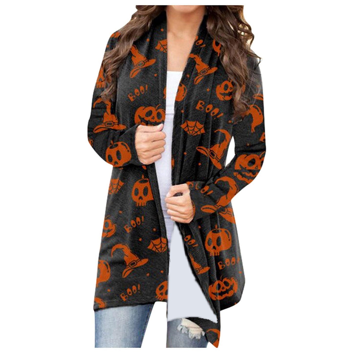 Halloween Print Cardigan