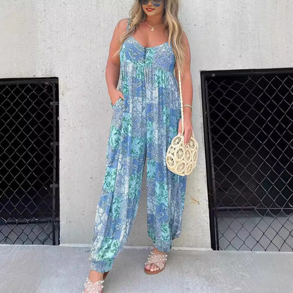 Paisley Pattern Jumpsuit