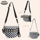 Nylon Crossbody Bags Bum Bag with Detachable Coin Pouch