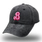 Baseball Cap with Embroidered B