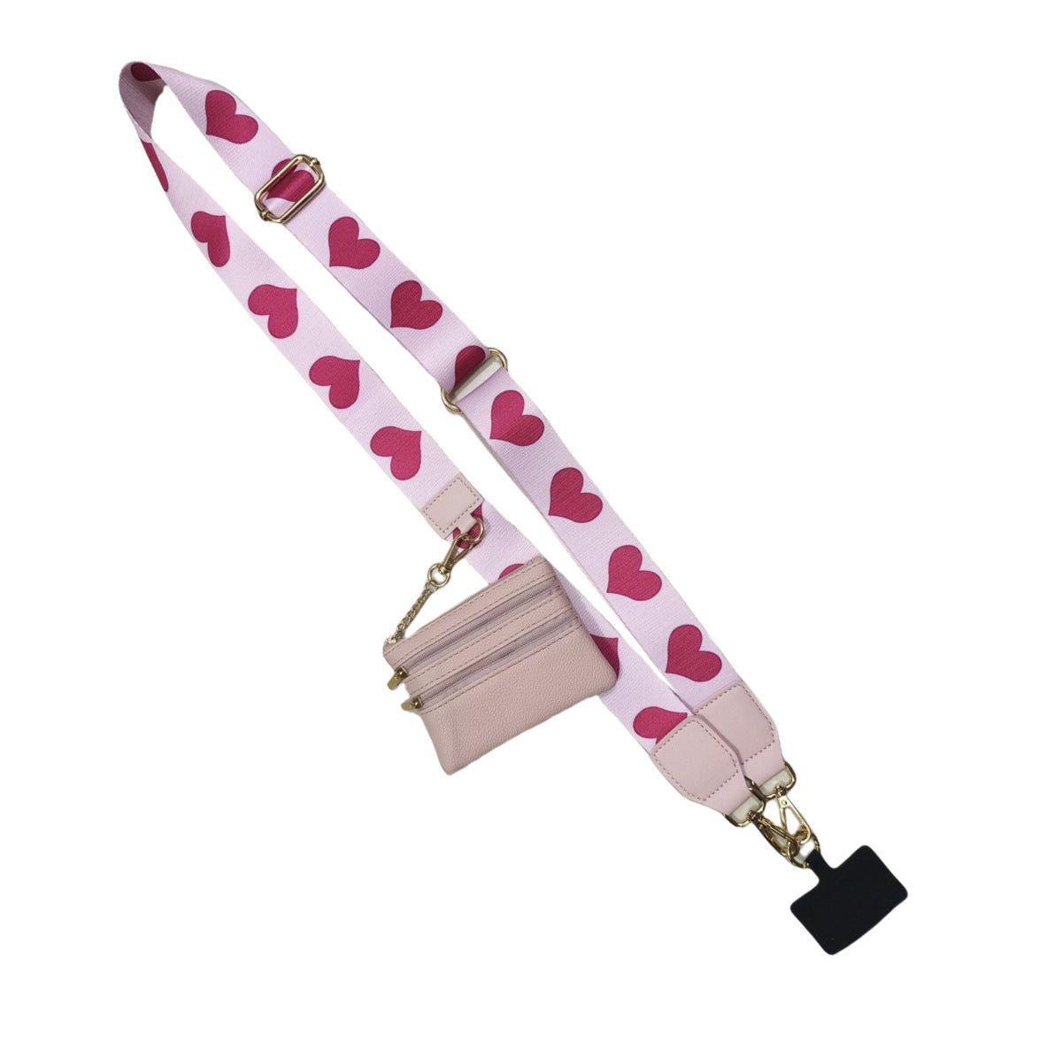Phone Strap with Zppered Pouch