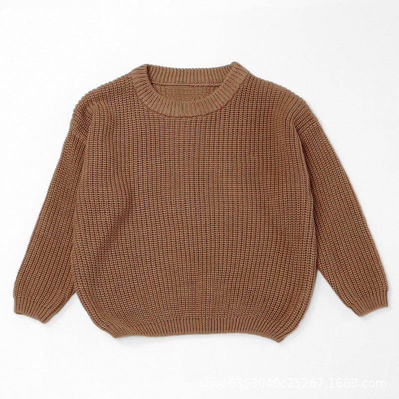 Hand Embroidered Personalized Name Chunky Knit Sweater