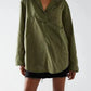 Long-sleeved Coat V-neck