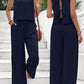 Bamboo Silk Vest And Long Pants Set