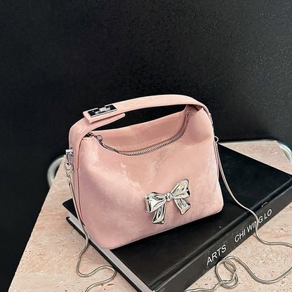 Bow Zippered Handbag