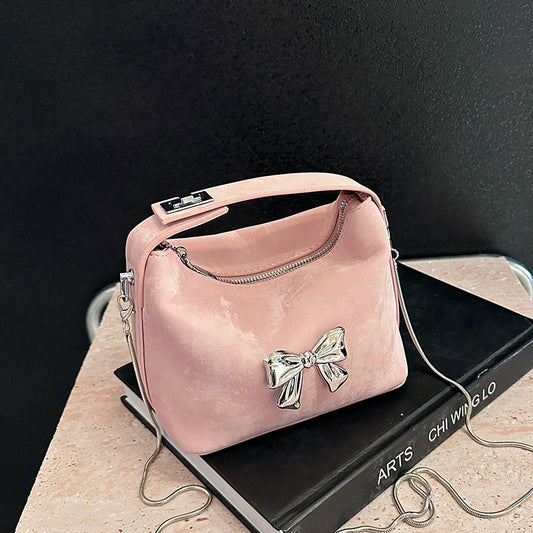 Bow Zippered Handbag