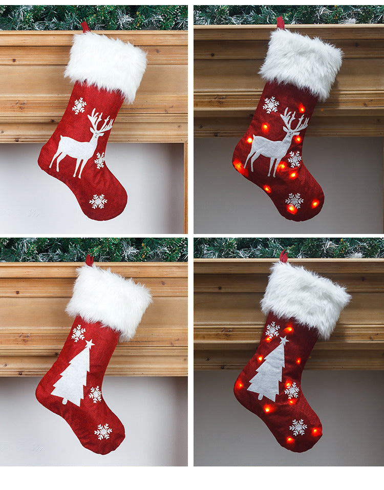 Personalized LED Light-Up Christmas Stockings