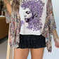 Loose Printed Top for Women