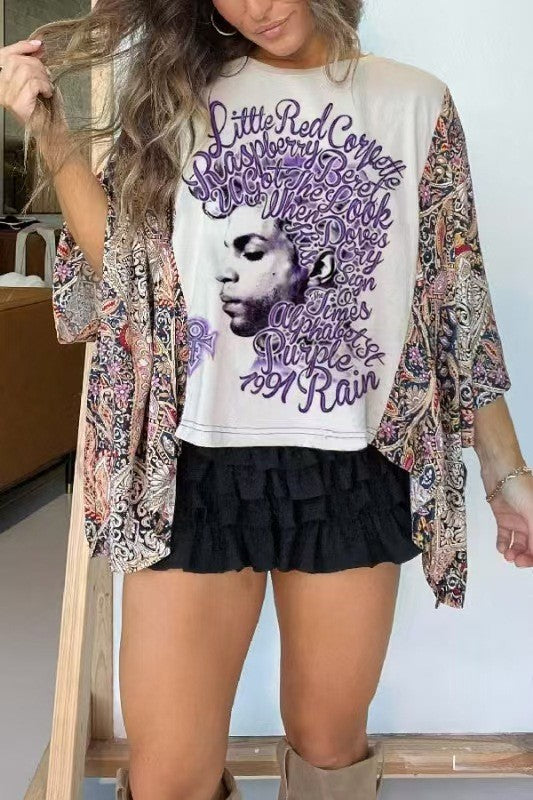 Loose Printed Top for Women
