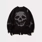 Halloween Skull Hole Sweater