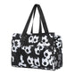Ball Sports Print Multi-Pocket Utility Tote Bag