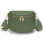 Trendy Woven Checkered Crossbody Bum Bag for Women