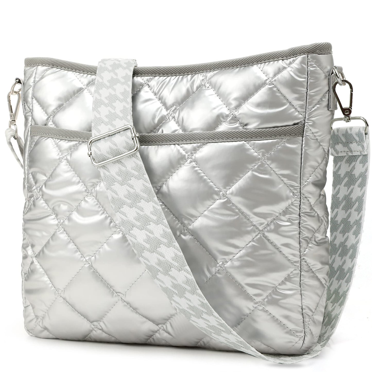 Women's Silk Cotton Down Jacket Waterproof Messenger Bag Shoulder Bag（moq3）