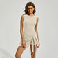Sporty Backless Tennis Outfit