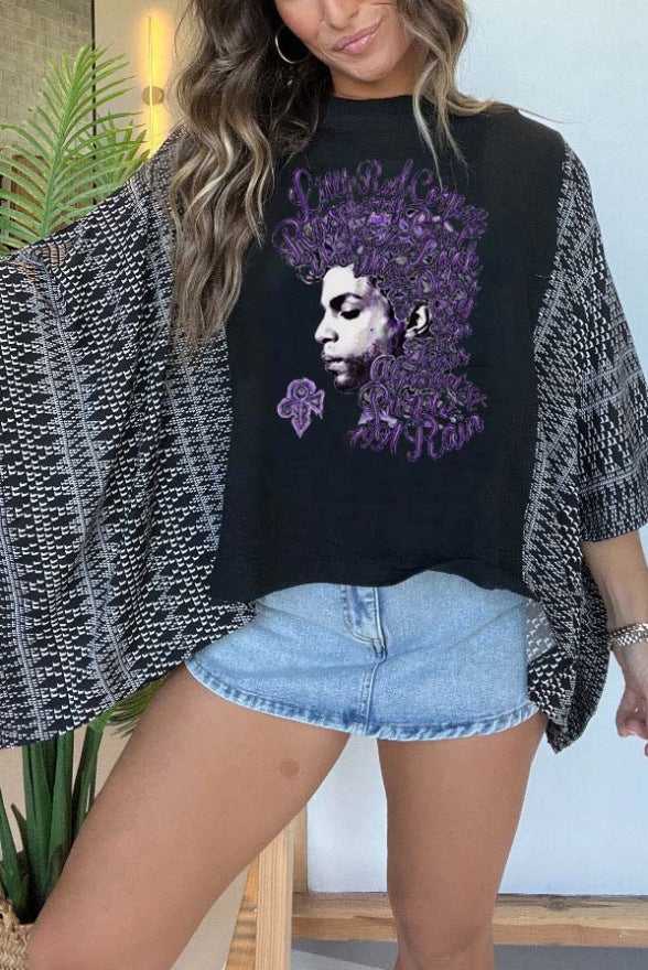 Loose Printed Top for Women