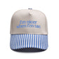 I'm nicer when i'm tan Embroidered Trucker Hat